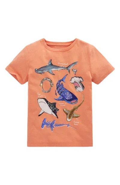 Mini Boden Kids' Educational Graphic T-shirt In Brown