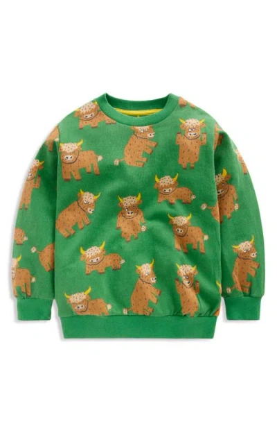 Mini Boden Kids' Everyday Print Sweatshirt In Green