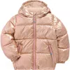 Mini Boden Kids' Fleece Lined Quilted Hooded Jacket In Gold