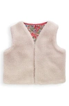 Mini Boden Kids' Fleece Vest In Neutral