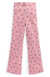 Mini Boden Kids' Floral Flare Leggings In Pink