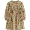 Mini Boden Kids' Floral Long Sleeve Corduroy Dress In Multi
