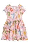 Mini Boden Tiered Twirly Dress Vintage Pink Enchanted Forest Girls Boden