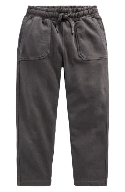 Mini Boden Kids' Garment Dye Tapered Joggers In Gray