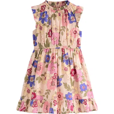 Mini Boden Kids' Gathered Elastic Waist Dress In Black