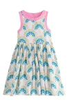 Mini Boden Kids' Harlow Shell Print Strappy Cotton Sundress In Multi