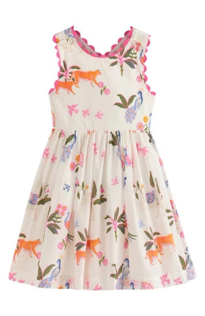 Mini Boden Kids' Harper Cross Back Cotton Jersey Dress In Black