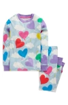 Mini Boden Snug Glow-in-the-dark Pyjamas Misty Blue Balloon Sky Girls Boden In Misty Blue Balloon Sky