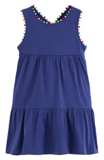 Mini Boden Kids' Jersey Crossback Dress In Blue
