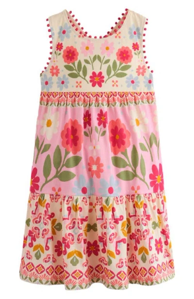Mini Boden Kids' Jersey Crossback Sundress In Multi