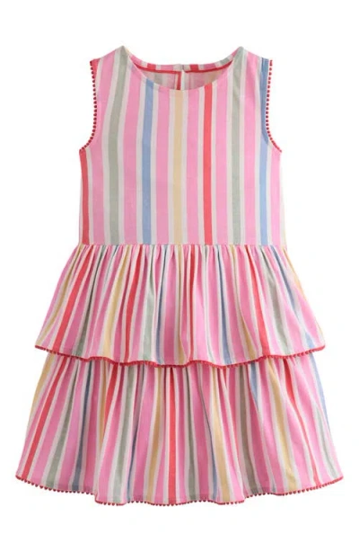 Mini Boden Kids' Jersey Ruffle Sundress In Multi
