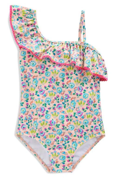 Mini Boden Kids' Lila Ruffle One-piece Swimsuit In Multi
