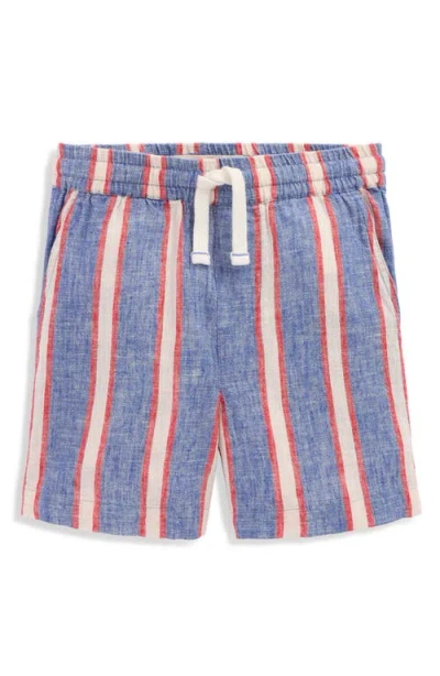 Mini Boden Kids' Linen & Cotton Shorts In Purple