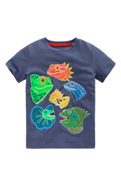 Mini Boden Kids' Lizards Glow In Blue