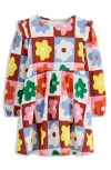 Mini Boden Kids' Long Sleeve Cotton Jersey Dress In Multi