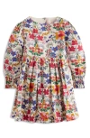 Mini Boden Kids' Madeline Floral Print Dress In Multi