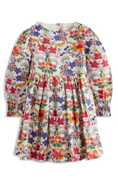 Mini Boden Kids' Madeline Floral Print Dress In Multi