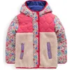 Mini Boden Kids' Mixed Fleece & Quilted Jacket In Multi