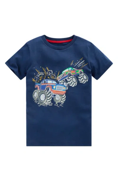 Mini Boden Kids' Monster Truck Glow In Blue