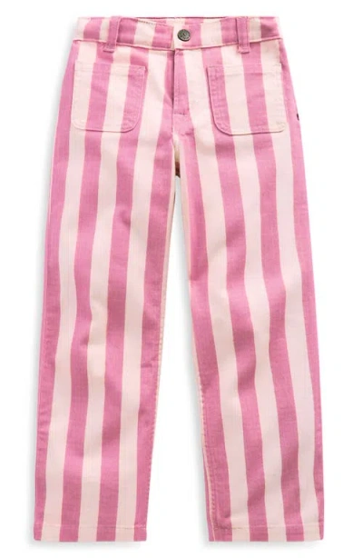 Mini Boden Kids' Patch Pocket Straight Leg Jeans In Pink