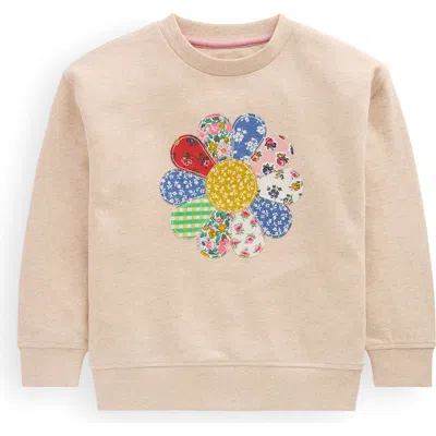 Mini Boden Kids' Patchwork Relaxed Sweatshirt In Neutral