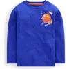Mini Boden Kids' Planet Print Cotton Graphic T-shirt In Blue