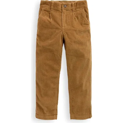 Mini Boden Kids' Pleated Cotton Corduroy Pants In Brown