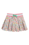 Mini Boden Kids' Pleated Cotton Jersey Skort