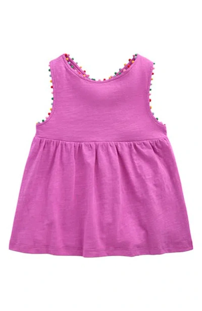 Mini Boden Babies'  Kids' Pompom Accent Crossback Cotton Top