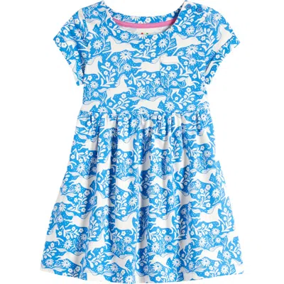 boden blue jersey dress Sara Jersey Shirt Dress-Gallery Blue, Garden Vine