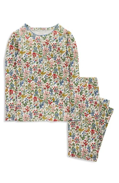 Mini Boden Kids' Print Fitted Two-piece Cotton Pajamas In Multi