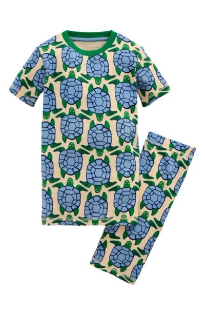 Mini Boden Kids' Print Fitted Two-piece Cotton Pajamas In Multi