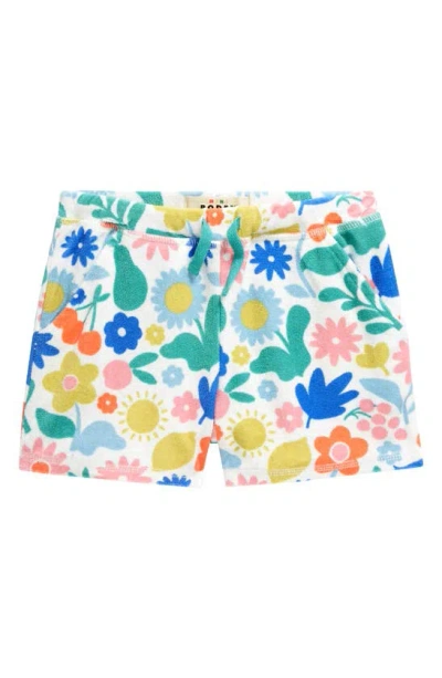 Mini Boden Kids' Print French Terry Shorts In Multi Holiday Stencil