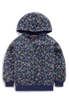 Mini Boden Kids' Print Hoodie In Blue