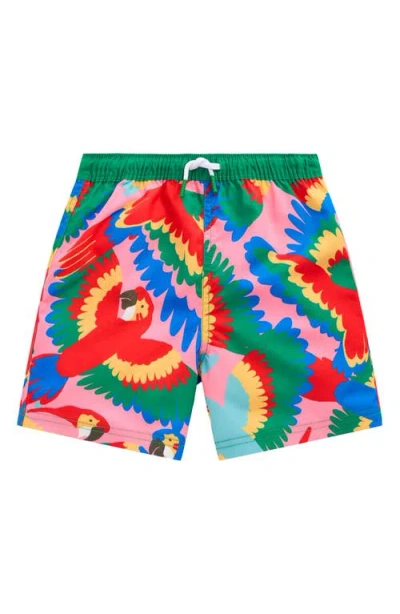 Mini Boden Kids' Print Swim Trunks In Multi