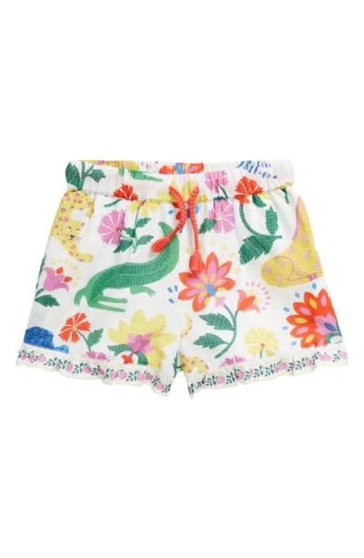Mini Boden Kids' Print Woven Shorts In Multi Safari Floral