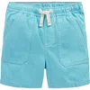 Mini Boden Kids' Pull-on Cotton Shorts In Blue