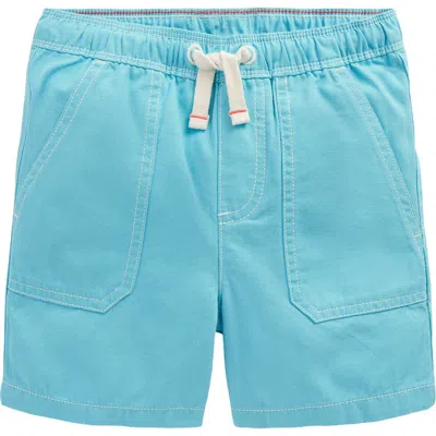 Mini Boden Kids' Pull-on Cotton Shorts In Blue