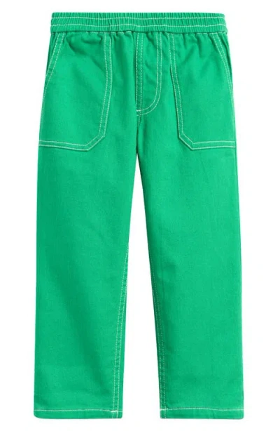 Mini Boden Kids' Pull-on Jeans In Sapling Green