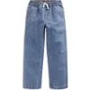 Mini Boden Kids' Pull-on Carpenter Jeans In Blue