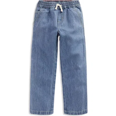 Mini Boden Kids' Pull-on Carpenter Jeans In Blue