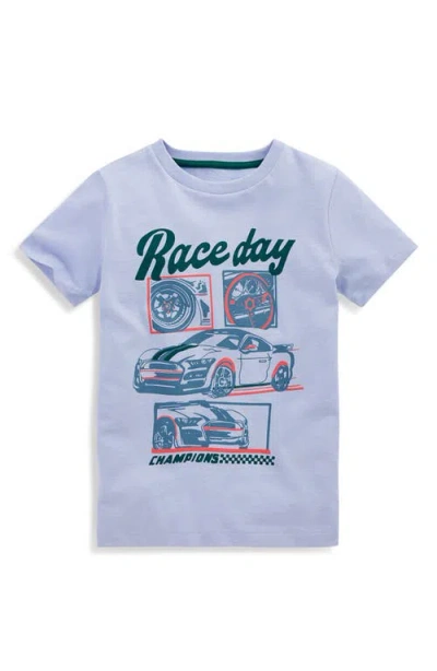 Mini Boden Kids' Race Graphic Cotton T-shirt In Brown