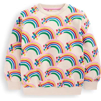 Mini Boden Kids' Rainbow Print Cotton Sweatshirt In Multi