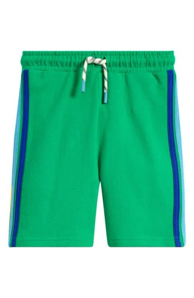 Mini Boden Kids' Rainbow Shorts In Sapling Green