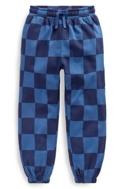 Mini Boden Kids' Relaxed Printed Joggers In Blue