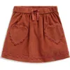 Mini Boden Kids' Rickrack Corduroy Skirt In Red