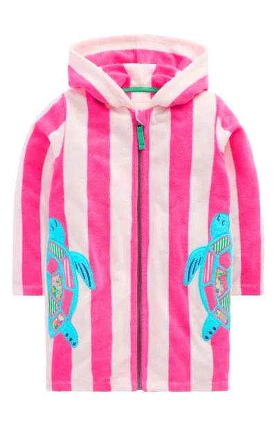 Mini Boden Kids' Romie Towelling Floral Cover-up Dress In Multi