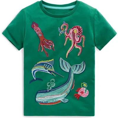Mini Boden Kids' Sea Creatures Glow In Green