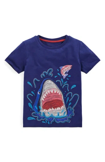 Mini Boden Kids' Shark Glow In Blue