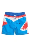 MINI BODEN MINI BODEN KIDS' SHARK SWIM TRUNKS
